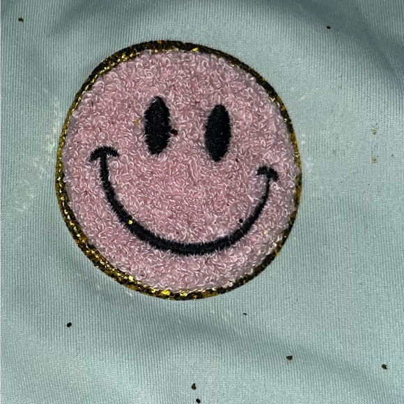 Simply Southern Sparkle Glitter "Live Happy" Jersey Shirt - Picture 3 of 4